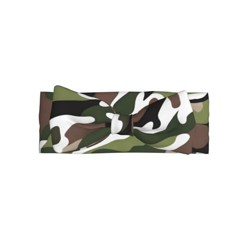 WZYWHJ Baby-Stirnbänder mit Camouflage-Bild und elastischem, weichem Haarschmuck für Neugeborene und Mädchen von WZYWHJ