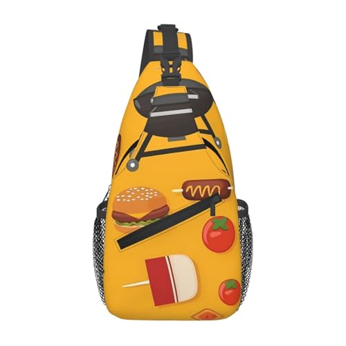 WZYWHJ Brusttasche für Herren, Grill, Picknick, bedruckt, lässig, mit hoher Speicherkapazität und verstellbarem Schultergurt WZYWHJ Brusttasche für Herren, Grill, Picknick, bedruckt, lässig, mit hoher Speicherkapazität und verstellbarem Schultergurt von WZYWHJ