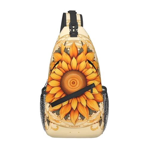 WZYWHJ Bunte Umhängetasche für Herren, mit Sonnenblumen-Druck, mit hoher Speicherkapazität und verstellbarem Schultergurt WZYWHJ Bunte Umhängetasche für Herren, mit Sonnenblumen-Druck, mit hoher Speicherkapazität und verstellbarem Schultergurt von WZYWHJ
