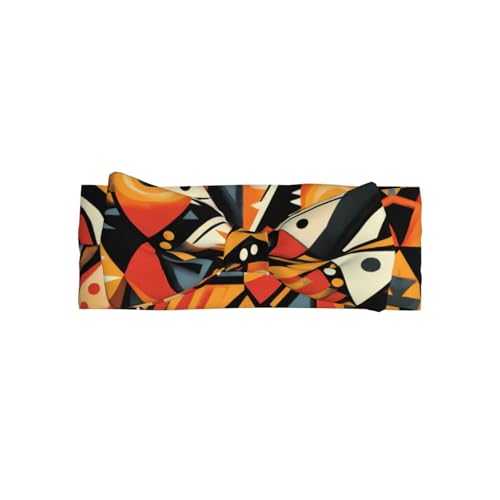 WZYWHJ Haarreifen mit abstraktem Tribal-Bild, Babyschleife und elastischem, weichem Haarschmuck für Neugeborene und Mädchen von WZYWHJ