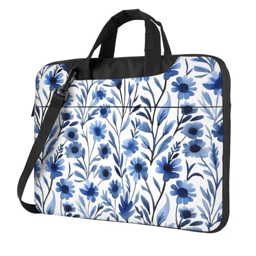 WZYWHJ Laptoptasche mit Alyssum-Druck, 35,6 cm (14 Zoll), mit weichem Innenfutter, mehreren Taschen, ideal für Herren, Reisen und Business von WZYWHJ