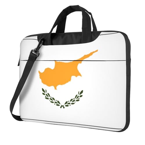 WZYWHJ Laptoptasche mit Aufdruck "Flagge von Zypern", mit weichem Innenfutter, mehreren Taschen, ideal für Herren, Reisen und Business, Schwarz, 13 Zoll WZYWHJ Laptoptasche mit Aufdruck "Flagge von Zypern", mit weichem Innenfutter, mehreren Taschen, ideal für Herren, Reisen und Business, Schwarz, 13 Zoll von WZYWHJ
