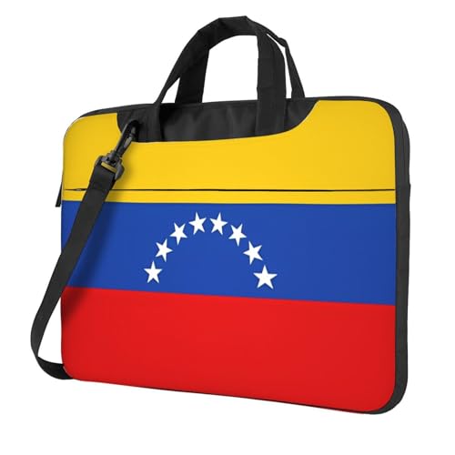 WZYWHJ Laptoptasche mit Flagge von Venezuela, mit weichem Innenfutter, mehreren Taschen, ideal für Herren, Reisen und Business, Schwarz, 13 inch WZYWHJ Laptoptasche mit Flagge von Venezuela, mit weichem Innenfutter, mehreren Taschen, ideal für Herren, Reisen und Business, Schwarz, 13 inch von WZYWHJ