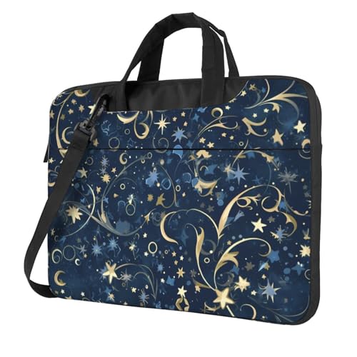 WZYWHJ Laptoptasche mit Himmel und Sternen bedruckt, mit weichem Innenfutter, mehreren Taschen, ideal für Herren, Reisen und Business, Schwarz, 13 Zoll WZYWHJ Laptoptasche mit Himmel und Sternen bedruckt, mit weichem Innenfutter, mehreren Taschen, ideal für Herren, Reisen und Business, Schwarz, 13 Zoll von WZYWHJ