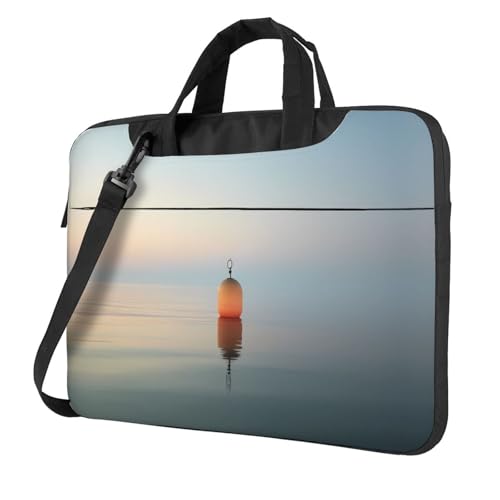 WZYWHJ Laptoptasche mit Meeresbeacon-Motiv, 39,6 cm (15,6 Zoll), mit weichem Innenfutter, mehreren Taschen, ideal für Herren, Reisen und Business von WZYWHJ