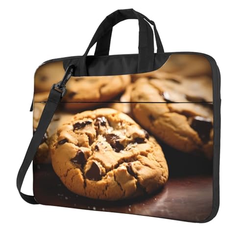 WZYWHJ Laptoptasche mit knusprigem Keksdruck, 33 cm (13 Zoll), mit weichem Innenfutter, mehreren Taschen, ideal für Herren, Reisen und Business von WZYWHJ