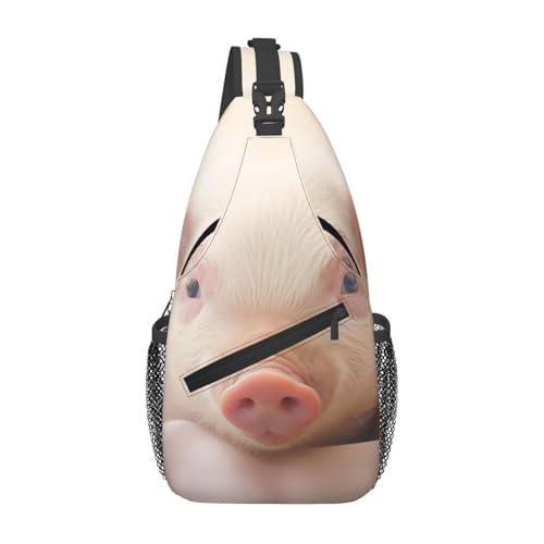 WZYWHJ Niedliche Umhängetasche für Herren, mit Schweine-Motiv, mit hoher Speicherkapazität und verstellbarem Schultergurt WZYWHJ Niedliche Umhängetasche für Herren, mit Schweine-Motiv, mit hoher Speicherkapazität und verstellbarem Schultergurt von WZYWHJ