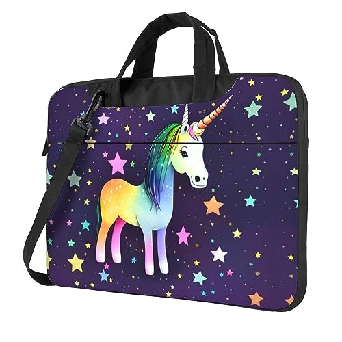WZYWHJ One-Pferde-Laptop-Tasche mit Stern-Aufdruck, mit weichem Innenfutter, mehreren Taschen, ideal für Herren, Reisen und Business, Schwarz, 13 inch WZYWHJ One-Pferde-Laptop-Tasche mit Stern-Aufdruck, mit weichem Innenfutter, mehreren Taschen, ideal für Herren, Reisen und Business, Schwarz, 13 inch von WZYWHJ