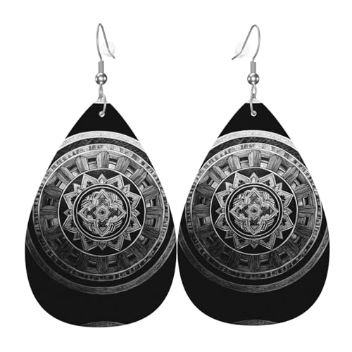 WZYWHJ Quantum Ring Prints Damen Leder Ohrringe Einfache Wassertropfen Anhänger Mode Urlaub Geschenk WZYWHJ Quantum Ring Prints Damen Leder Ohrringe Einfache Wassertropfen Anhänger Mode Urlaub Geschenk von WZYWHJ