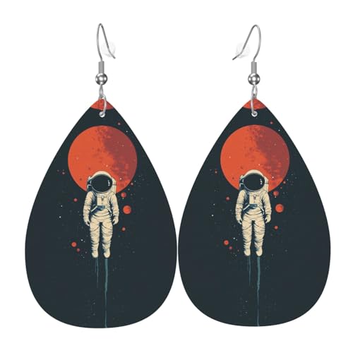 WZYWHJ Space Exploration Prints Damen Leder Ohrringe Einfache Wassertropfen Anhänger Mode Urlaub Geschenk WZYWHJ Space Exploration Prints Damen Leder Ohrringe Einfache Wassertropfen Anhänger Mode Urlaub Geschenk von WZYWHJ