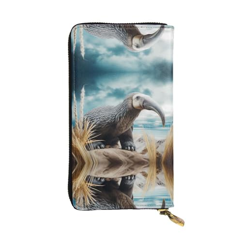 WZYWHJ Stilvolle Geldbörse aus Leder mit Ameisenmotiv, lange Clutch für Damen, strapazierfähiges Material, 12 Kartenfächer, Reißverschlussfächer von WZYWHJ