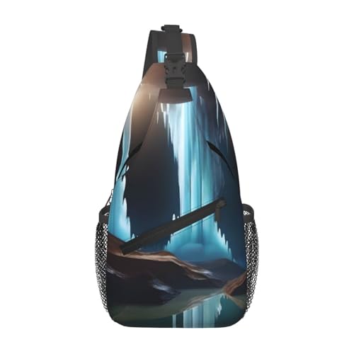WZYWHJ Underground Cave Herren Casual Crossbody Brusttasche mit hoher Speicherkapazität und verstellbarem Schultergurt WZYWHJ Underground Cave Herren Casual Crossbody Brusttasche mit hoher Speicherkapazität und verstellbarem Schultergurt von WZYWHJ