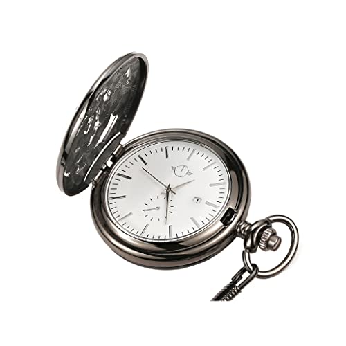 WZYYCV Herren Taschenuhr Langlebige Taschenuhr Mechanische Taschenuhr Vintage Flip Pocket Watch Geeignet Für Weihnachtsgeburtstagsgeschenke Mechanisch Taschenuhr von WZYYCV