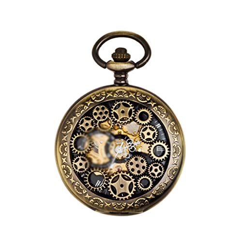 WZYYCV Herren Taschenuhr Mechanische Taschenuhr Für Männer Frauen Spezielle Taschenuhr Vintage Flip Taschenuhr Mechanisch Taschenuhr von WZYYCV