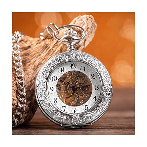 WZYYCV Herren Taschenuhr Taschenuhr Automatische Mechanische Taschenuhr Mit Kette Vintage Taschenuhr Für Herren Geeignet Für Weihnachten Mechanisch Taschenuhr von WZYYCV