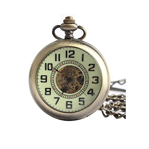 WZYYCV Herren Taschenuhr Taschenuhr Klassische Vintage Mechanische Taschenuhr Mode-flip-taschenuhr Für Männer Und Frauen Mechanisch Taschenuhr von WZYYCV