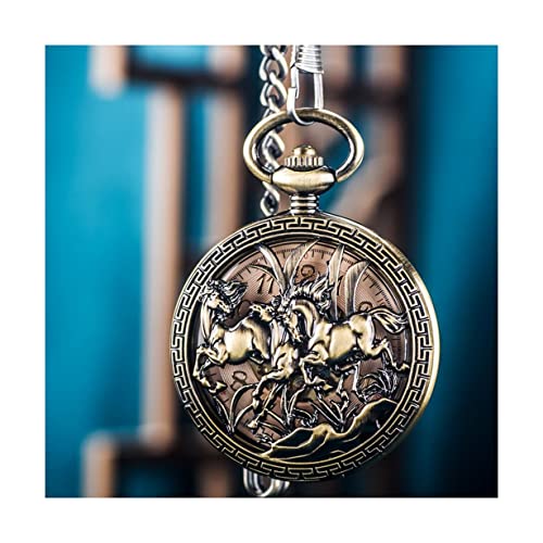 WZYYCV Herren Taschenuhr Taschenuhr Klassische Vintage Taschenuhr Automatik Mechanische Taschenuhr Klapptaschenuhr Mechanisch Taschenuhr von WZYYCV