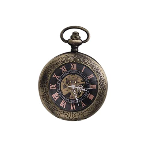 WZYYCV Herren Taschenuhr Taschenuhr Multifunktionale Taschenuhr Flip Vintage Taschenuhr Hohltaschenuhr Geeignet Für Geburtstag Mechanisch Taschenuhr von WZYYCV