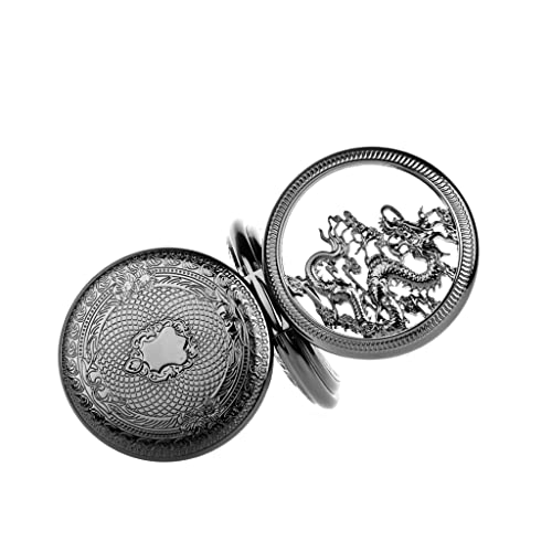 WZYYCV Herren Taschenuhr Taschenuhr Retro Manuelle Mechanische Taschenuhr Doppelseitige Klapptaschenuhr Geeignet Für Geburtstage Mechanisch Taschenuhr von WZYYCV