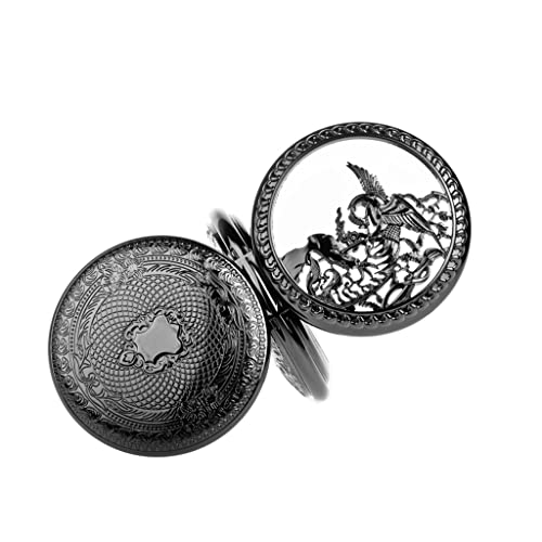 WZYYCV Herren Taschenuhr Taschenuhr Retro Manuelle Mechanische Taschenuhr Doppelseitige Klapptaschenuhr Geeignet Für Geburtstage Mechanisch Taschenuhr von WZYYCV