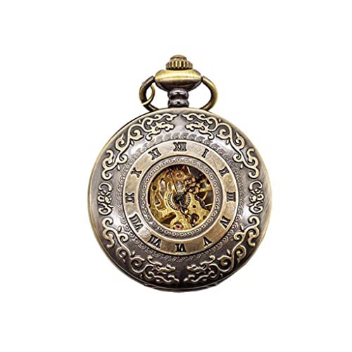 WZYYCV Herren Taschenuhr Taschenuhr Vintage Taschenuhr Mechanische Taschenuhr Flip Hohl Taschenuhr Geeignet Für Geburtstage Mechanisch Taschenuhr von WZYYCV