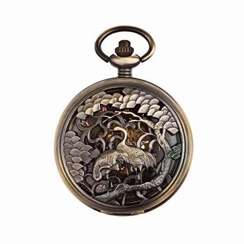 WZYYCV Herren Taschenuhr Vintage Taschenuhr Mechanische Taschenuhr Klassische Klapptaschenuhr Passende Geschenke Zum Geburtstag Mechanisch Taschenuhr von WZYYCV