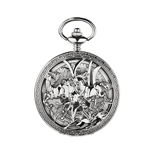WZYYCV Herren Taschenuhr Vintage Taschenuhr Mechanische Taschenuhr Klassische Klapptaschenuhr Passende Geschenke Zum Geburtstag Mechanisch Taschenuhr von WZYYCV