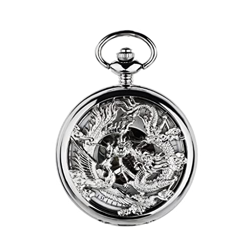 WZYYCV Herren Taschenuhr Vintage Taschenuhr Mechanische Taschenuhr Klassische Klapptaschenuhr Passende Geschenke Zum Geburtstag Mechanisch Taschenuhr von WZYYCV