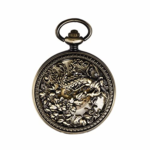 WZYYCV Herren Taschenuhr Vintage Taschenuhr Mechanische Taschenuhr Klassische Klapptaschenuhr Passende Geschenke Zum Geburtstag Mechanisch Taschenuhr von WZYYCV