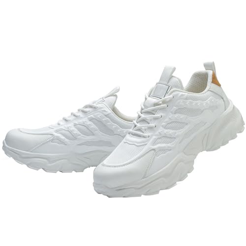Sicherheitsschuhe Herren Arbeitsschuhe Leicht Atmungsaktiv Stahlkappenschuhe Unisex Sneaker Wasserdicht rutschfest EU 38-45 von WaKsazlz