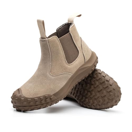 Sicherheitsschuhe Herren Arbeitsschuhe Warm & Wasserdicht Arbeitsstiefel mit Stahlkappe Anti-Smashing Bequem EU 38-46 von WaKsazlz