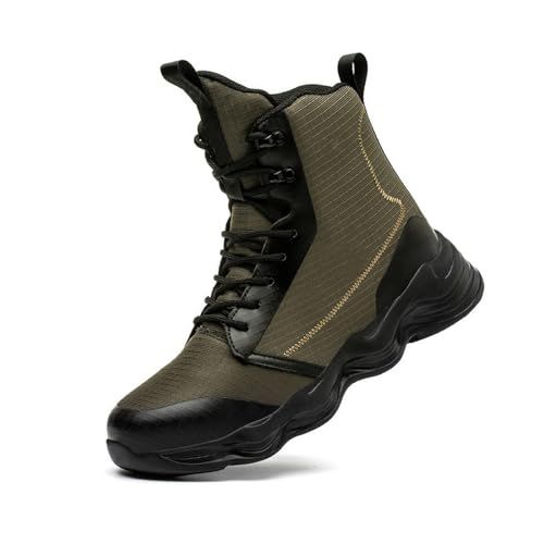 Sicherheitsschuhe Herren Damen Arbeitsschuhe Warm & Wasserdicht Leicht Arbeitsstiefel mit Stahlkappe für Winter EU 36-48 von WaKsazlz