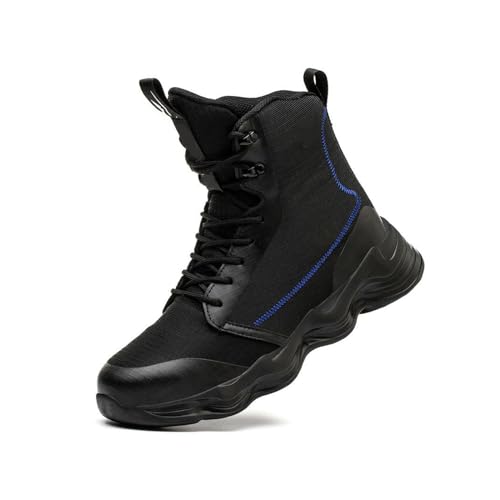 Sicherheitsschuhe Herren Damen Arbeitsschuhe Warm & Wasserdicht Leicht Arbeitsstiefel mit Stahlkappe für Winter EU 36-48 von WaKsazlz