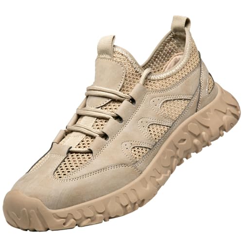 WaKsazlz Arbeitsschuhe Herren Leichte Sicherheitsschuhe Atmungsaktive Stahlkappenschuhe rutschfeste Bequeme Anti-Smashing Mode-Numeric_40 von WaKsazlz