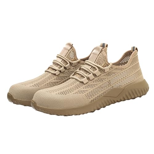 WaKsazlz Arbeitsschuhe Herren Sicherheitsschuhe Atmungsaktiv mit Stahlkappe Damen Leicht Sportlich Stahlkappenschuhe -Numeric_43 von WaKsazlz