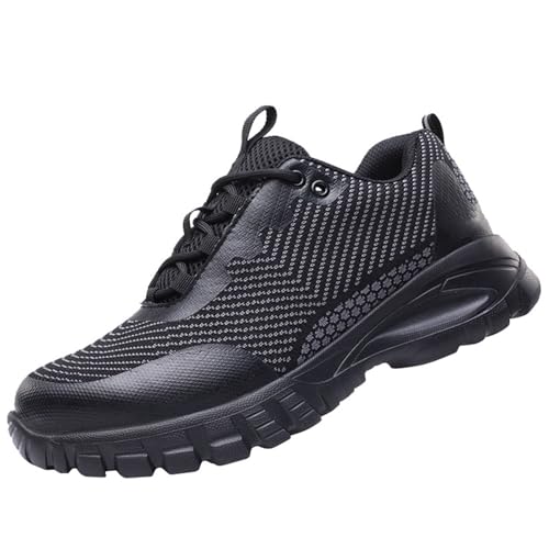 WaKsazlz Arbeitsschuhe Herren Sicherheitsschuhe Damen Leicht Stahlkappenschuhe rutschfeste Arbeitsturnschuhe mit Stahlkappe Atmungsaktiv -Numeric_41 von WaKsazlz