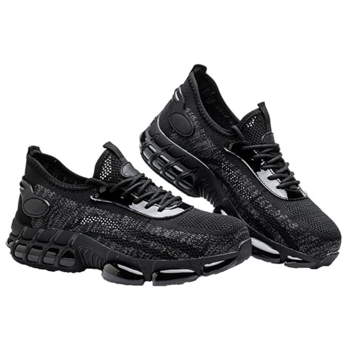 WaKsazlz Arbeitsschuhe Herren Sicherheitsschuhe Leicht Stahlkappenschuhe Atmungsaktiv mit Stahlkappen rutschfeste Schutzschuhe-Numeric_42 WaKsazlz Arbeitsschuhe Herren Sicherheitsschuhe Leicht Stahlkappenschuhe Atmungsaktiv mit Stahlkappen rutschfeste Schutzschuhe-Numeric_42 von WaKsazlz