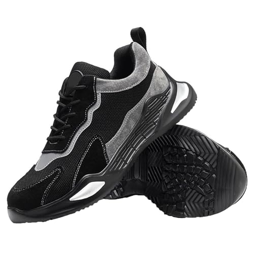 WaKsazlz Arbeitsschuhe Leicht Sicherheitsschuhe Herren Damen Sportlich Stahlkappenschuhe Atmungsaktiv mit Stahlkappe-Numeric_41 von WaKsazlz