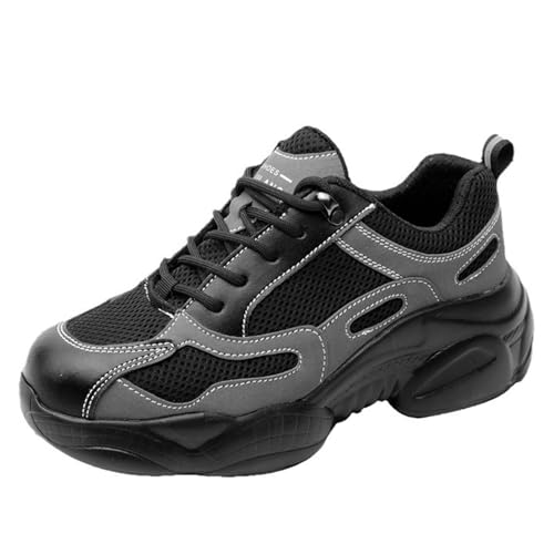 WaKsazlz Arbeitsschuhe Sicherheitsschuhe Damen Leicht Sportlich Stahlkappenschuhe mit Stahlkappe Atmungsaktiv -Numeric_38 von WaKsazlz