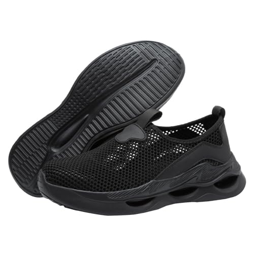 WaKsazlz Arbeitsschuhe Sicherheitsschuhe Herren Damen Leicht Sportlich Stahlkappenschuhe Atmungsaktiv mit Stahlkappe Anti-Smashing-Numeric_36 von WaKsazlz