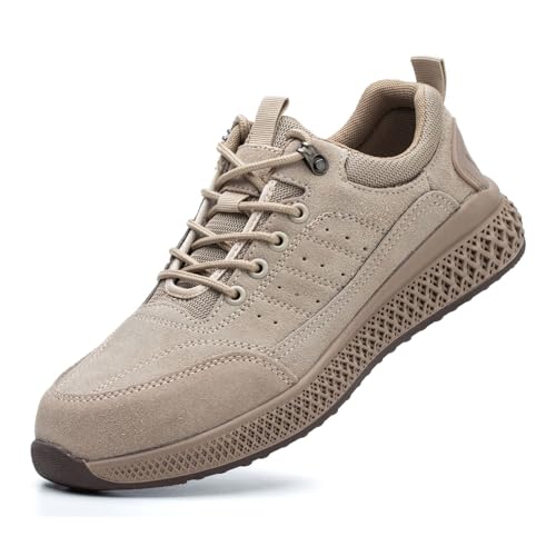 WaKsazlz Arbeitsschuhe Sicherheitsschuhe Herren Damen Sportlich Stahlkappenschuhe mit Stahlkappe Leicht Atmungsaktiv -Numeric_40 von WaKsazlz