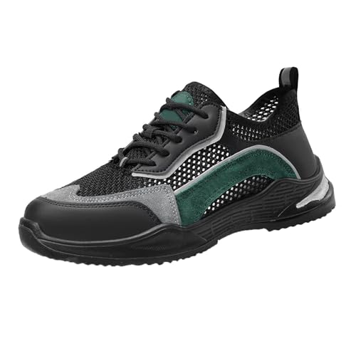 WaKsazlz Sicherheitsschuhe Arbeitsschuhe Herren Damen Leicht Atmungsaktiv Sneakers mit Stahlkappe rutschfest Schutzschuhe Anti-Smashing Mode-Numeric_39 von WaKsazlz