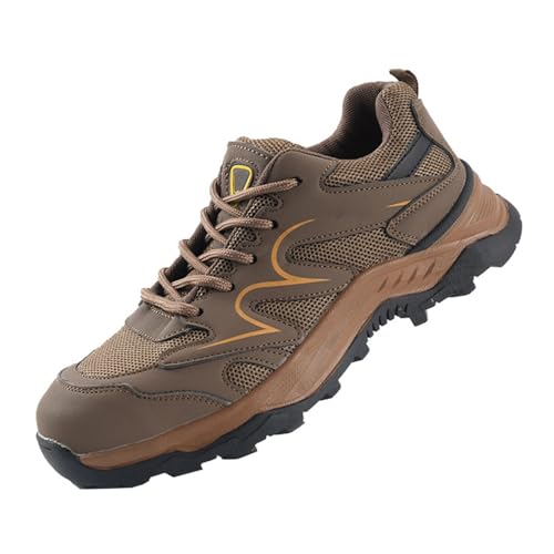 WaKsazlz Sicherheitsschuhe Arbeitsschuhe Herren Damen Stahlkappenschuhe Leicht Sportliche rutschfeste Schutzschuhe Atmungsaktiv-Numeric_43 von WaKsazlz