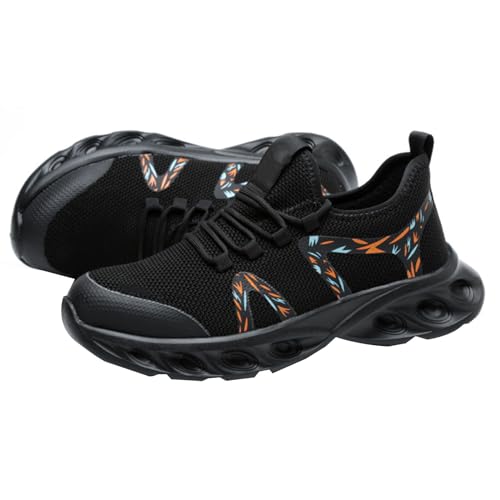 WaKsazlz Sicherheitsschuhe Herren Arbeitsschuhe Damen Leicht Stahlkappenschuhe Sportlich Schutzschuhe mit Stahlkappe Sneaker Komfort Mode -Numeric_48 von WaKsazlz