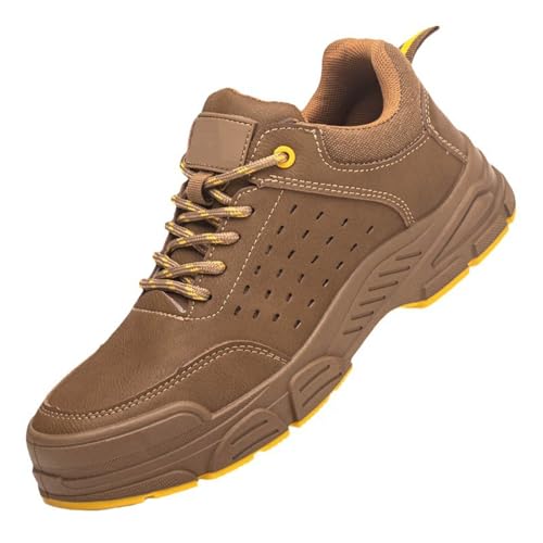 WaKsazlz Sicherheitsschuhe Herren Arbeitsschuhe Damen Sportlich Stahlkappenschuhe Leicht Schutzschuhe Atmungsaktiv-Numeric_46 von WaKsazlz