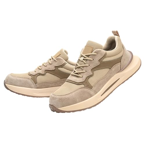 WaKsazlz Sicherheitsschuhe Herren Arbeitsschuhe Leicht Atmungsaktiv Stahlkappenschuhe Unisex Sneaker mit Stahlkappe-Numeric_38 von WaKsazlz