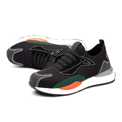 WaKsazlz Sicherheitsschuhe Herren Arbeitsschuhe Leicht Stahlkappenschuhe Atmungsaktiv Schuhe Unisex-Numeric_45 von WaKsazlz