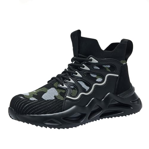 WaKsazlz Sicherheitsschuhe Herren Arbeitsschuhe Mode Arbeitsturnschuhe Stahlkappenschuhe Leicht Komfort-Numeric_41 von WaKsazlz