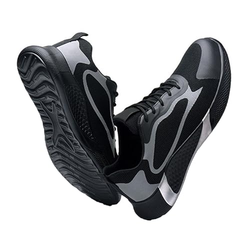 WaKsazlz Sicherheitsschuhe Herren Damen Arbeitsschuhe Leicht Atmungsaktiv Stahlkappenschuh Sportlich rutschfest Anti-Smashing-Numeric_41 von WaKsazlz