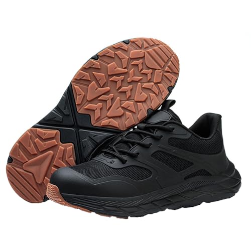 WaKsazlz Sicherheitsschuhe Herren Damen Leicht Arbeitsschuhe Atmungsaktiv Stahlkappenschuhe rutschfest Schutzschuhe-Numeric_38 von WaKsazlz